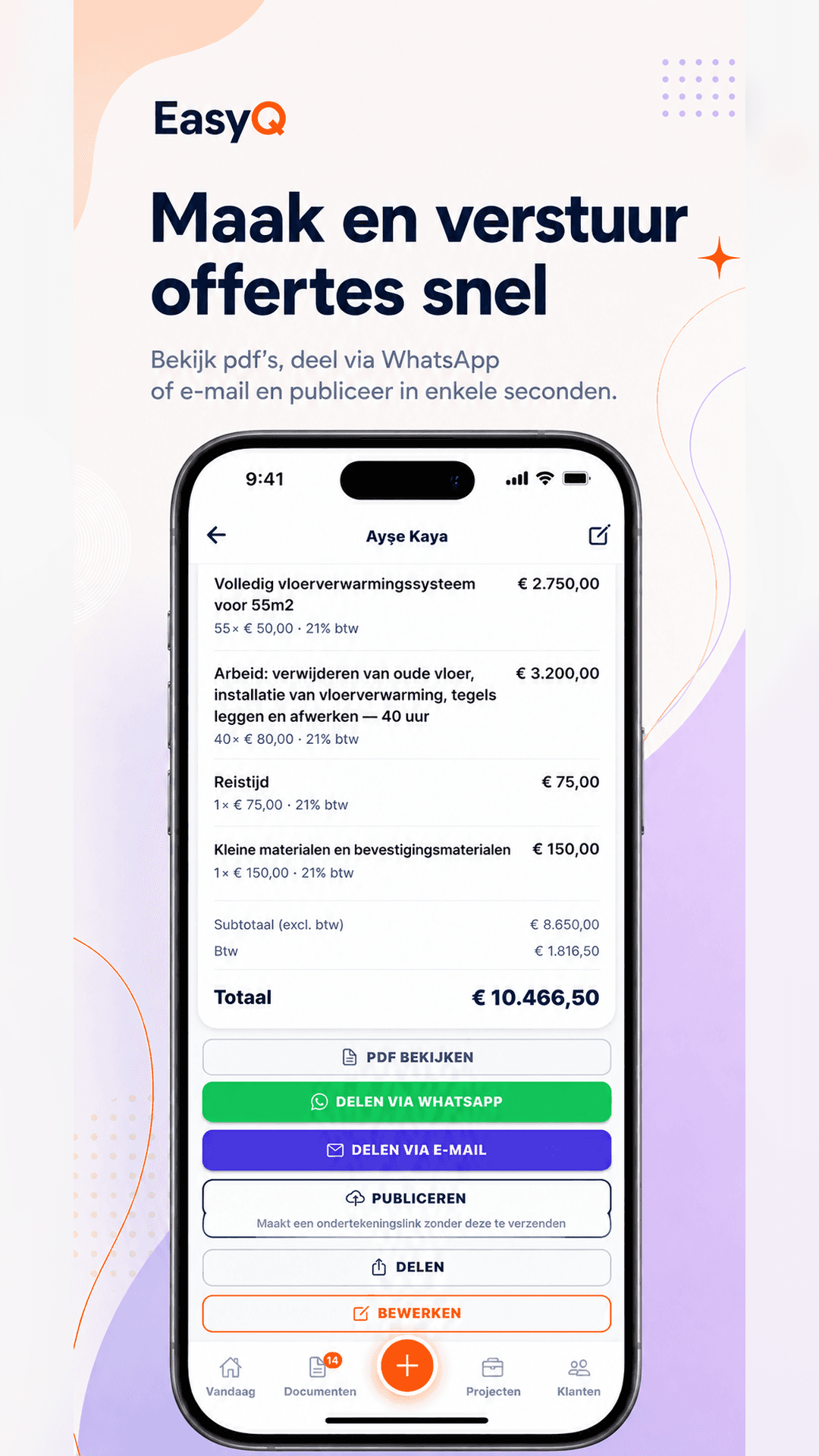 Easy-Q app — Quotes