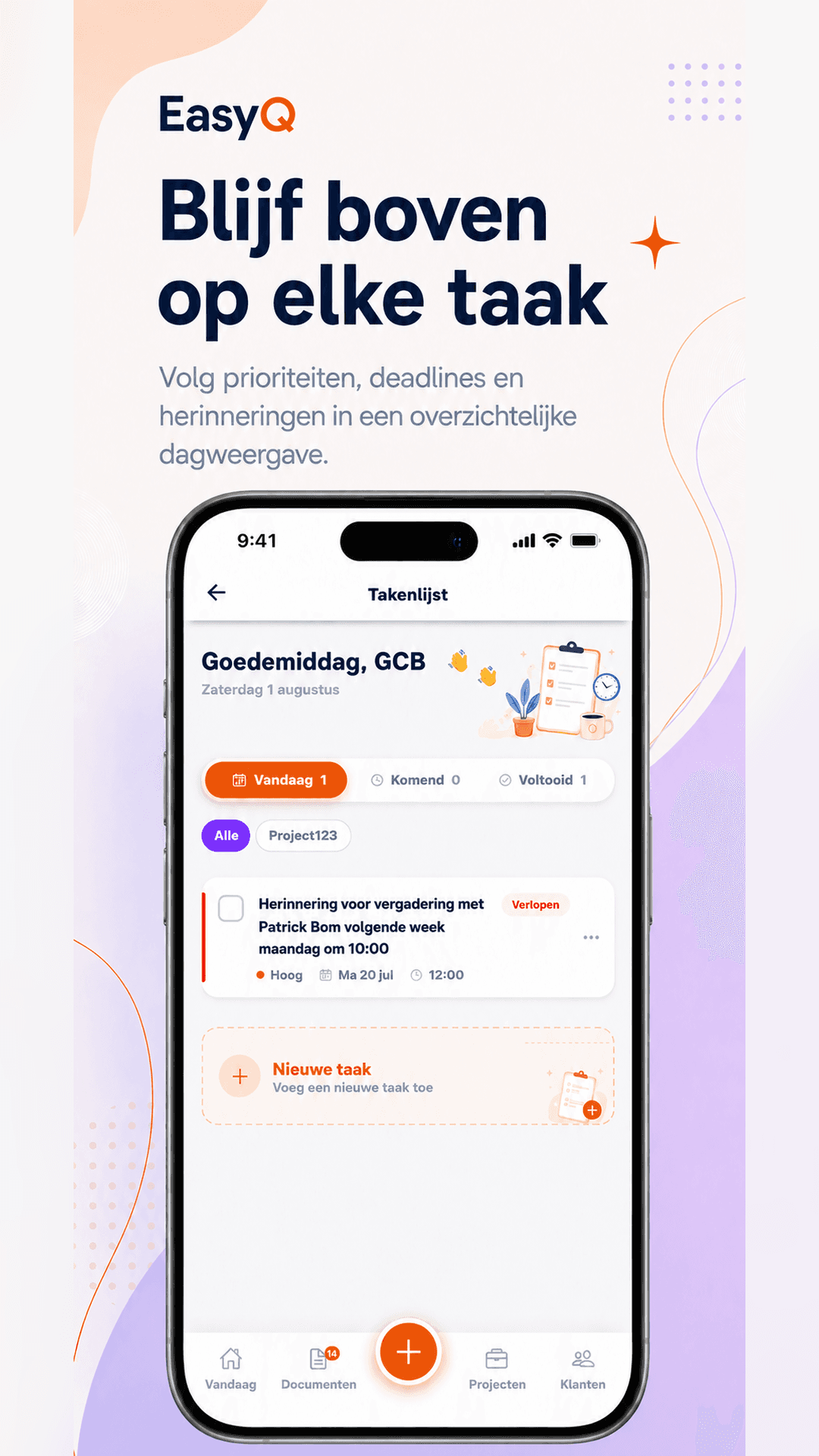 Easy-Q app — Tasks